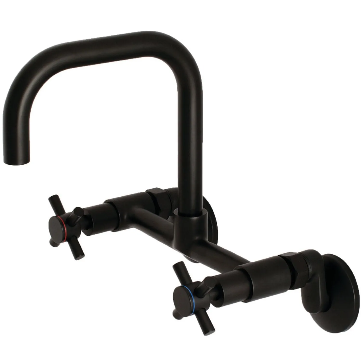New Concord 8-Inch Adjustable Center 2-Hole Wall Mount Kitchen Faucet Wall Mounted Kitchen Faucets