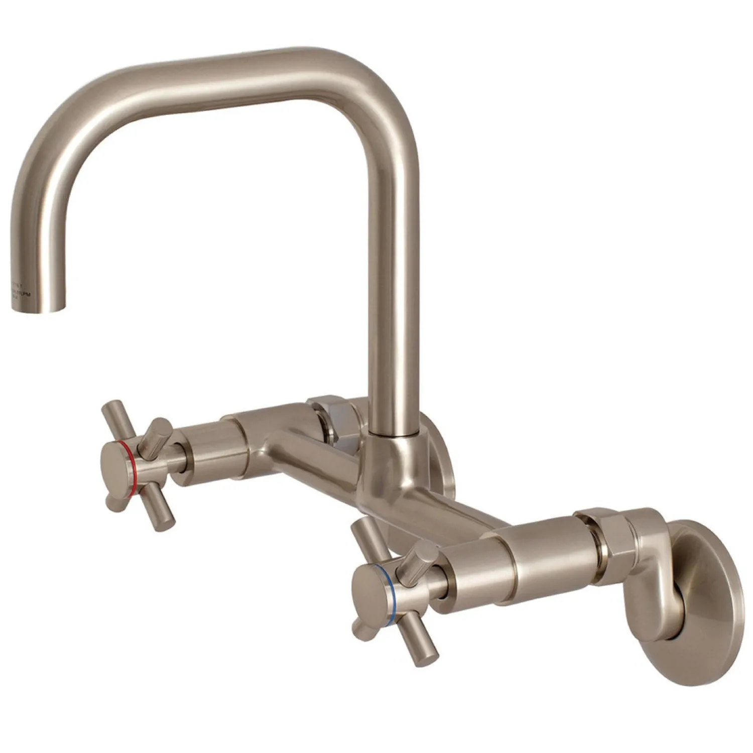 New Concord 8-Inch Adjustable Center 2-Hole Wall Mount Kitchen Faucet Wall Mounted Kitchen Faucets