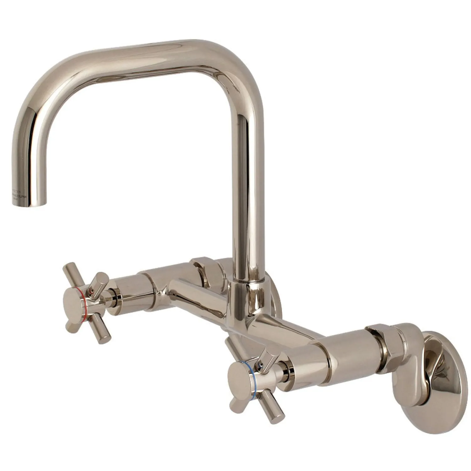 New Concord 8-Inch Adjustable Center 2-Hole Wall Mount Kitchen Faucet Wall Mounted Kitchen Faucets