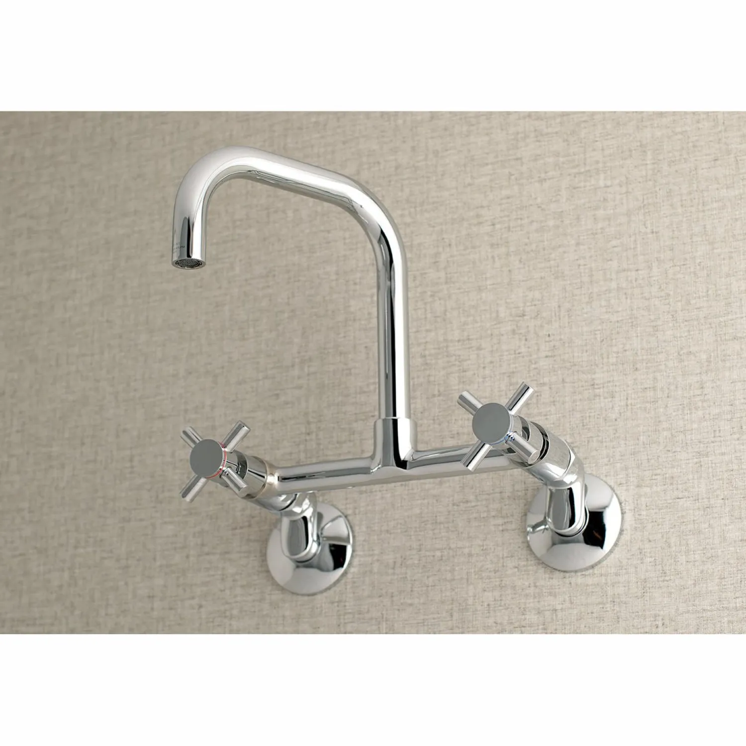 New Concord 8-Inch Adjustable Center 2-Hole Wall Mount Kitchen Faucet Wall Mounted Kitchen Faucets