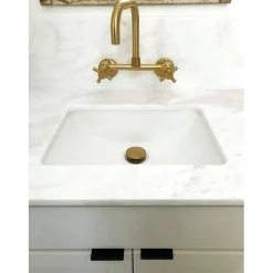 New Concord 8-Inch Adjustable Center 2-Hole Wall Mount Kitchen Faucet Wall Mounted Kitchen Faucets