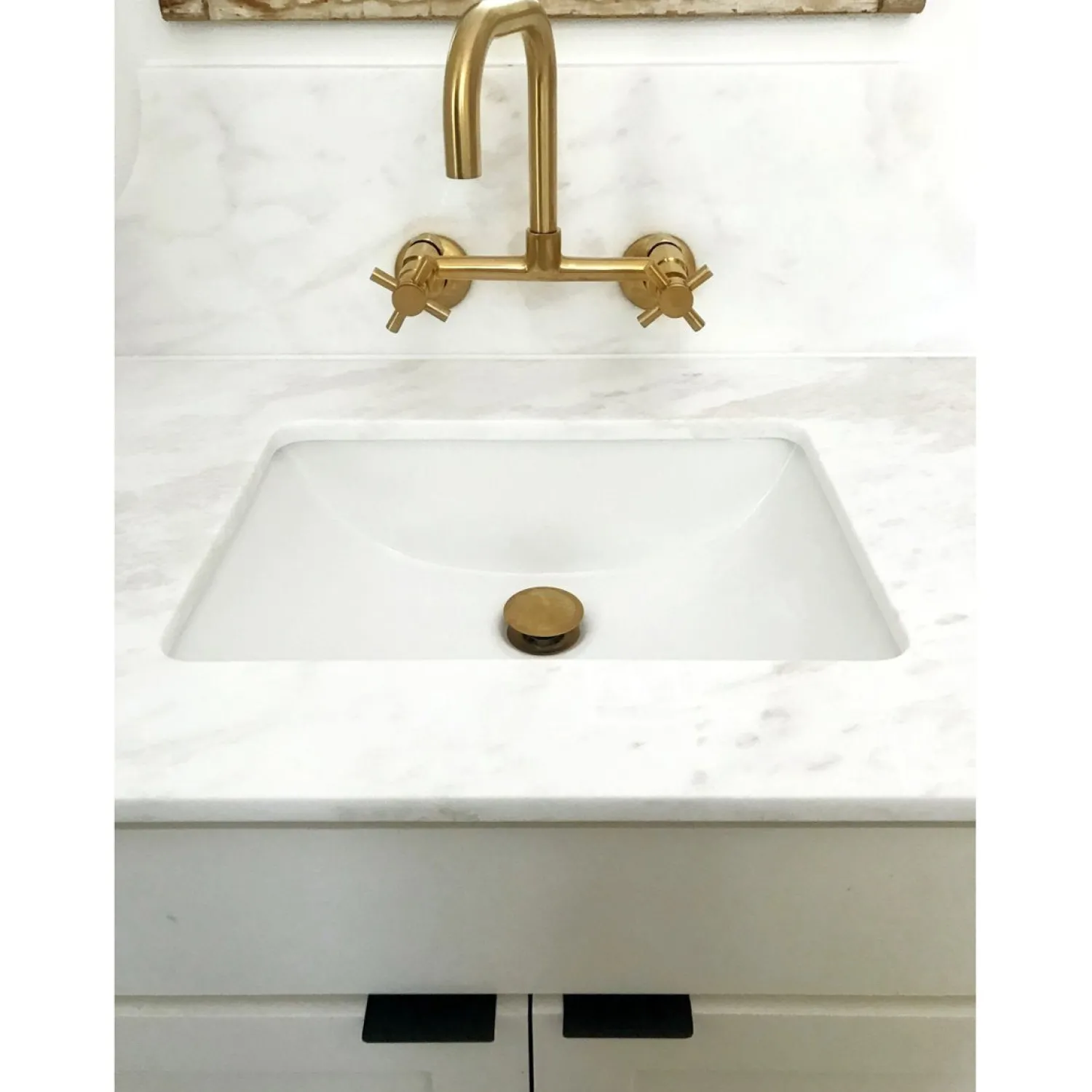 New Concord 8-Inch Adjustable Center 2-Hole Wall Mount Kitchen Faucet Wall Mounted Kitchen Faucets
