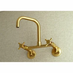 New Concord 8-Inch Adjustable Center 2-Hole Wall Mount Kitchen Faucet Wall Mounted Kitchen Faucets