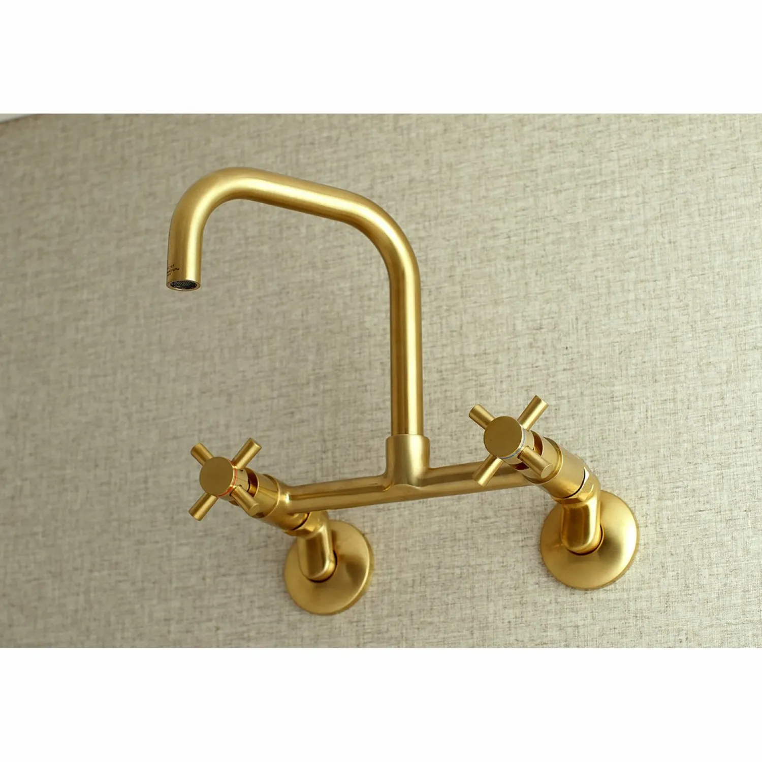 New Concord 8-Inch Adjustable Center 2-Hole Wall Mount Kitchen Faucet Wall Mounted Kitchen Faucets