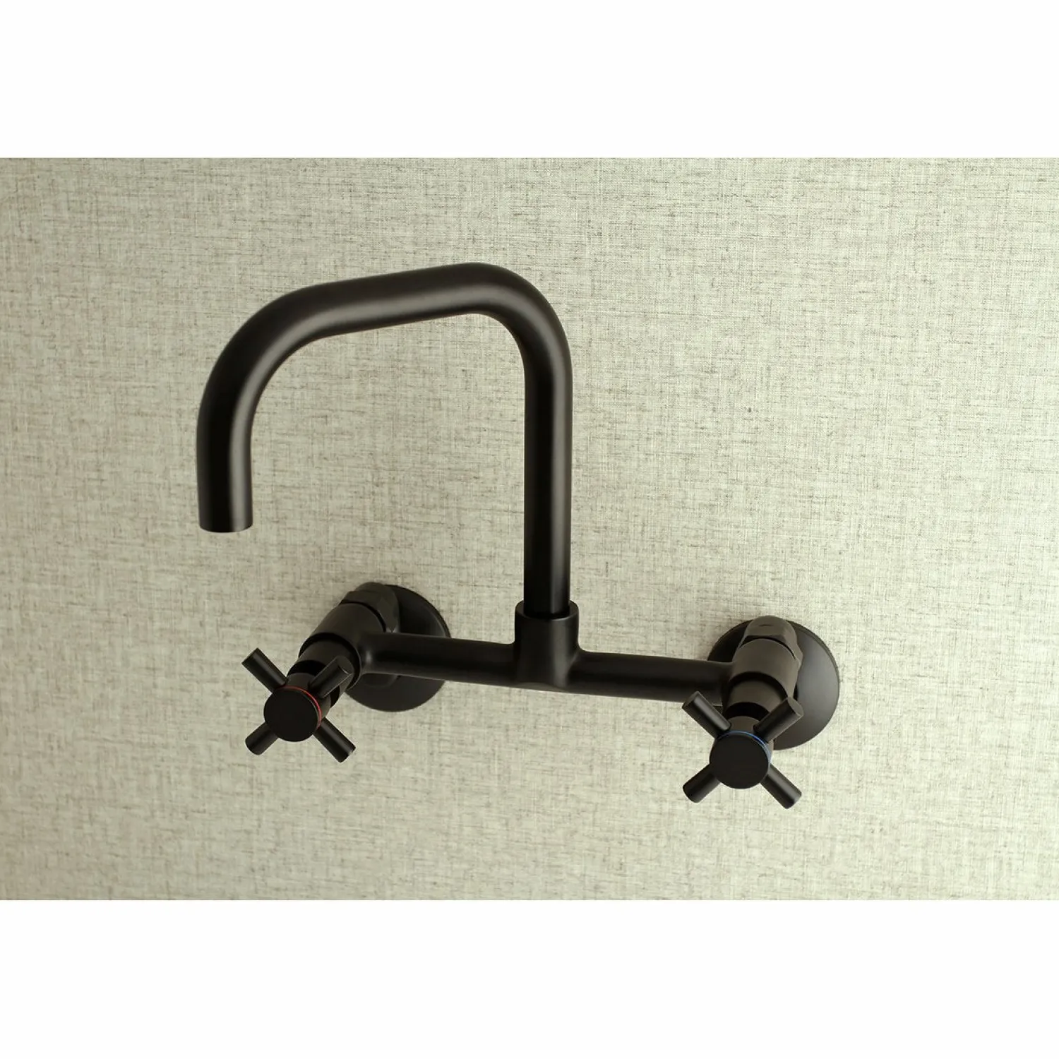 New Concord 8-Inch Adjustable Center 2-Hole Wall Mount Kitchen Faucet Wall Mounted Kitchen Faucets