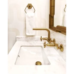 Clearance Concord 8-Inch Adjustable Center Wall Mount Kitchen Faucet Wall Mounted Kitchen Faucets
