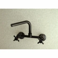 Clearance Concord 8-Inch Adjustable Center Wall Mount Kitchen Faucet Wall Mounted Kitchen Faucets