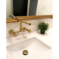 Clearance Concord 8-Inch Adjustable Center Wall Mount Kitchen Faucet Wall Mounted Kitchen Faucets