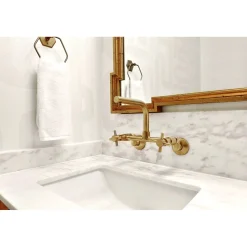 Clearance Concord 8-Inch Adjustable Center Wall Mount Kitchen Faucet Wall Mounted Kitchen Faucets