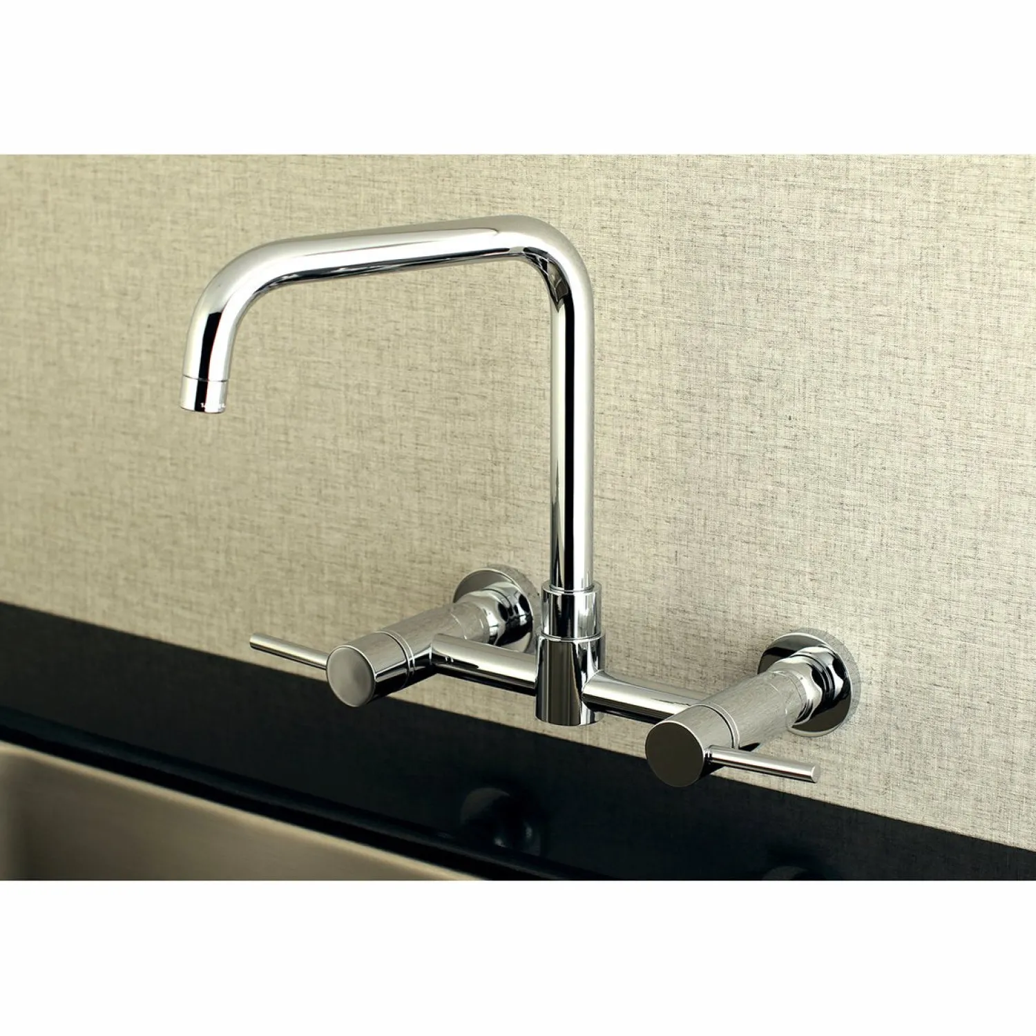 Concord 8-Inch Centerset Wall Mount Kitchen Faucet Wall Mounted Kitchen Faucets