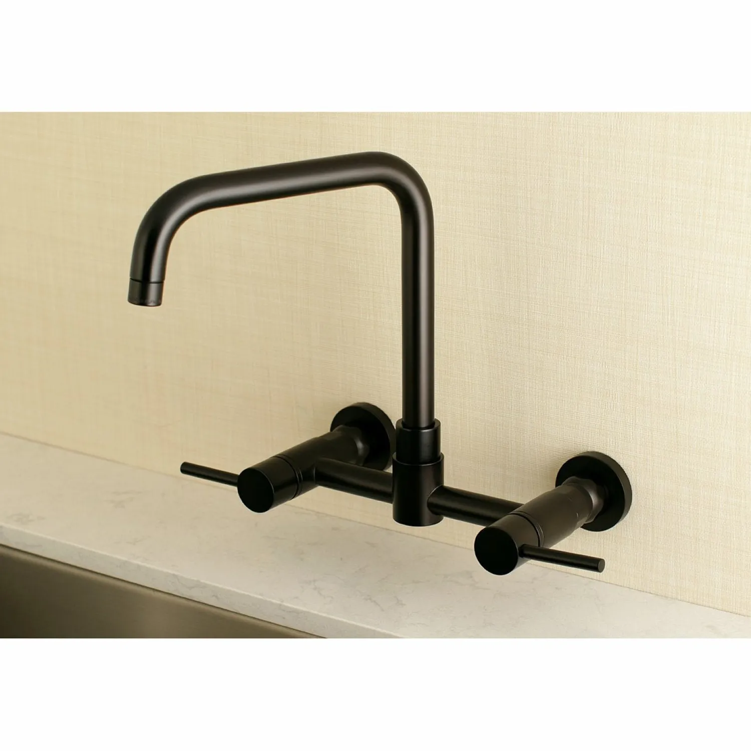 Concord 8-Inch Centerset Wall Mount Kitchen Faucet Wall Mounted Kitchen Faucets