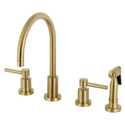 Clearance Concord 8-Inch Widespread Kitchen Faucet with Brass Sprayer Widespread Kitchen Faucets