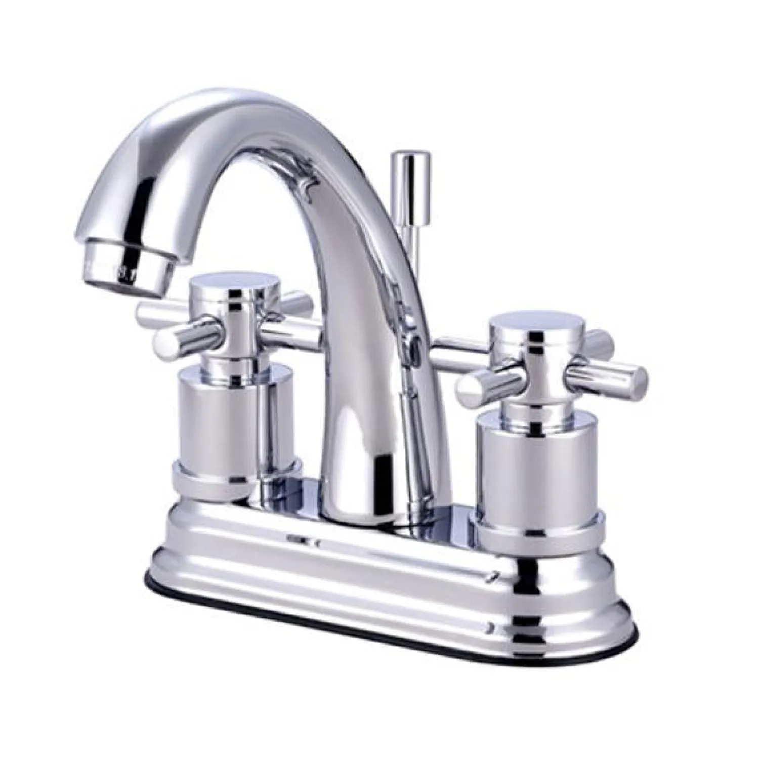 Clearance Concord Modern Two Handle 4" Centerset Lavatory Faucet with Brass Pop-up 4" Center Set