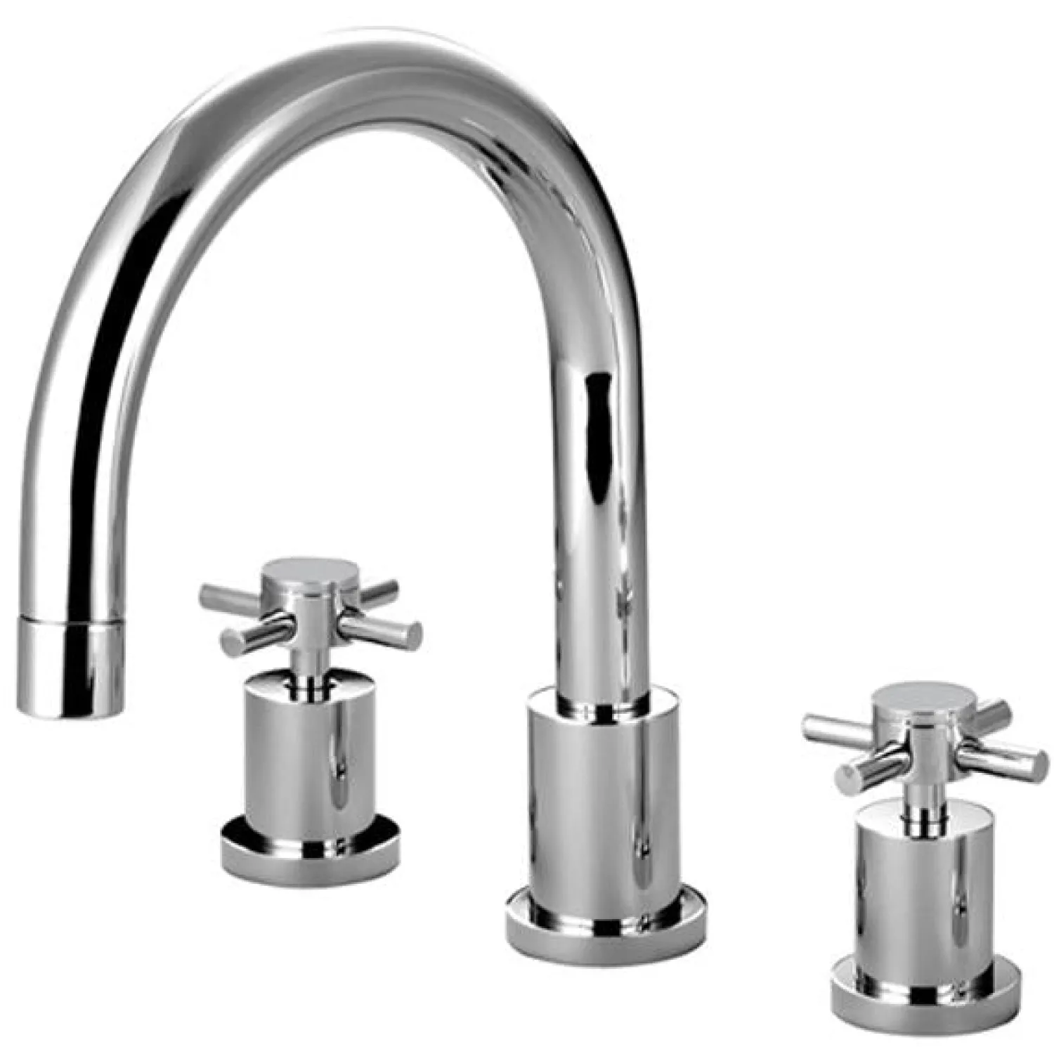 New Concord Modern Two Handle Roman Tub Filler Tub Faucets
