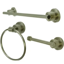 Concord 3-Piece 18" x 7.38" Bathroom Accessories Set Accessory Packages