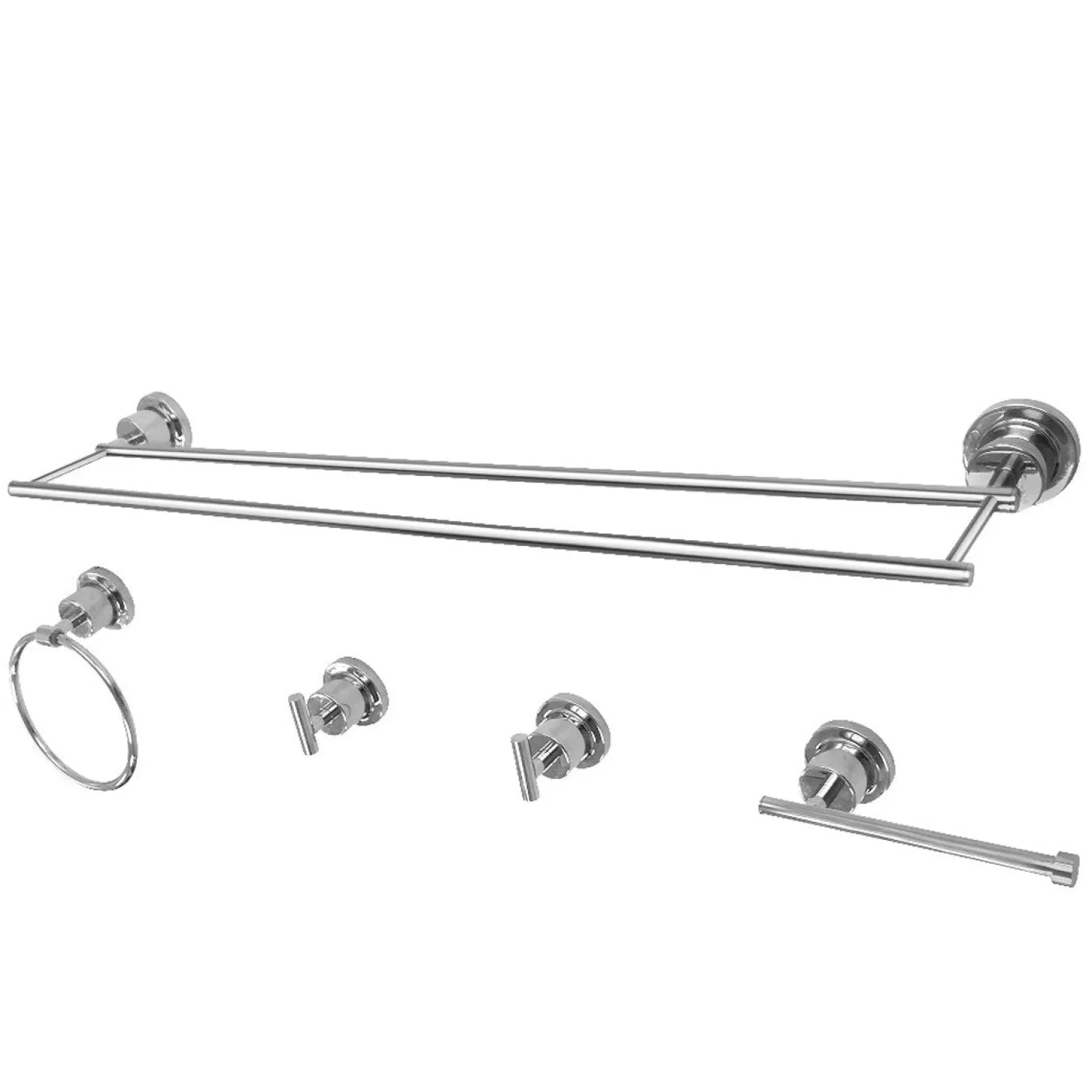 Outlet Concord 5-Piece 30.88" x 7.13" Bathroom Accessory Set Accessory Packages