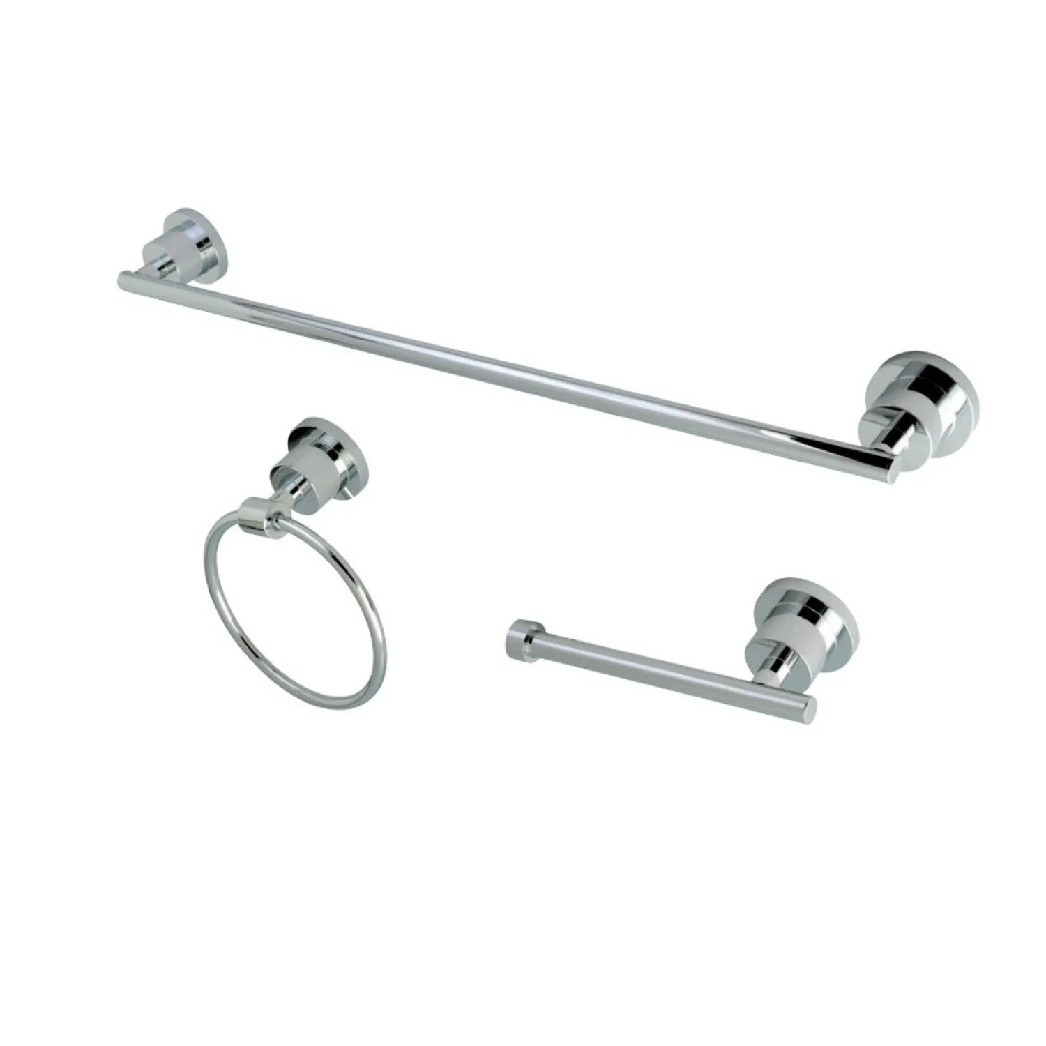 Best Concord 3-Piece 24" x 7.38" Bathroom Accessories Set Accessory Packages