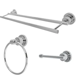 Outlet Concord 3-Piece 24" Bathroom Accessories Set Accessory Packages