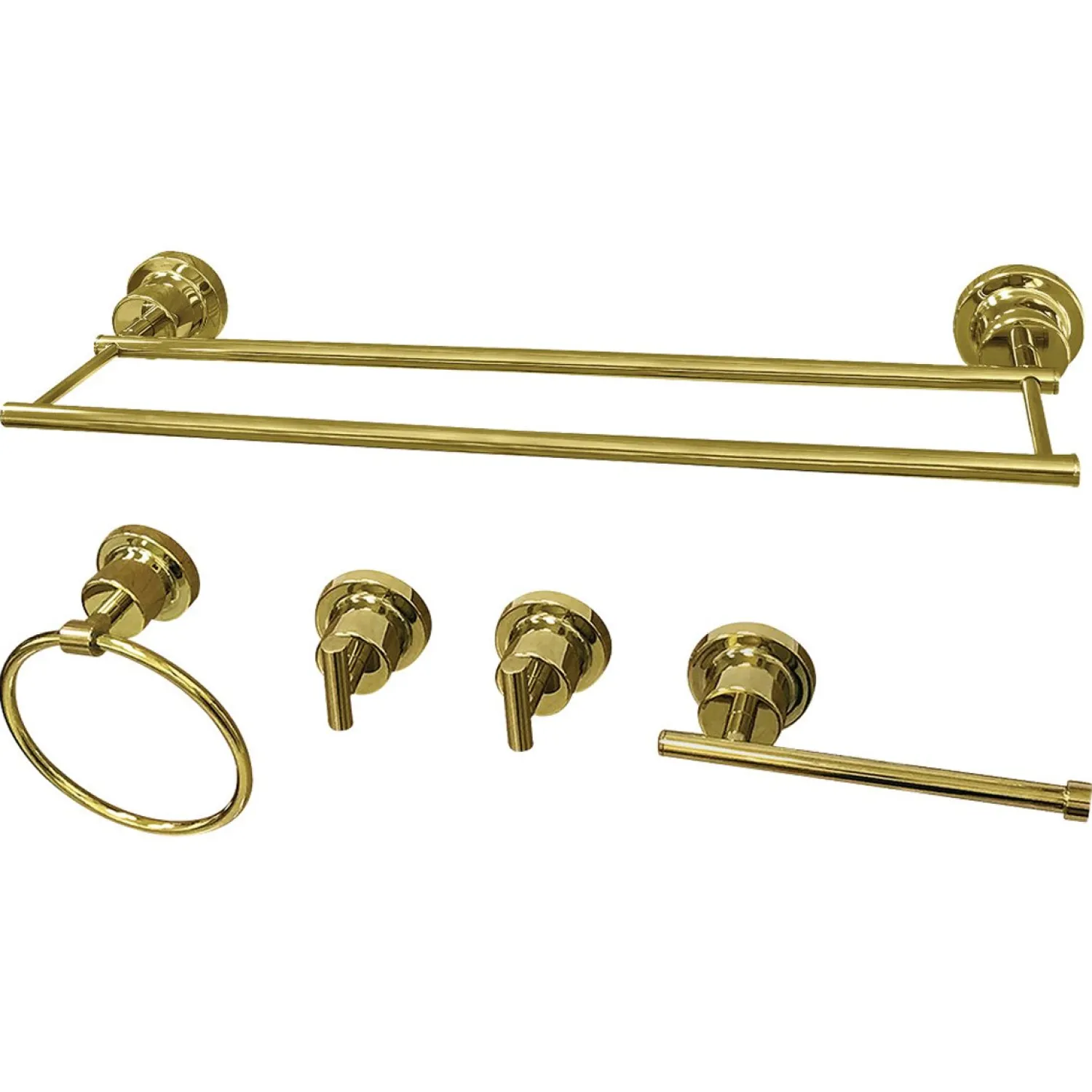 Best Concord 5-Piece 18.88" x 7.13" Bathroom Accessory Set Accessory Packages
