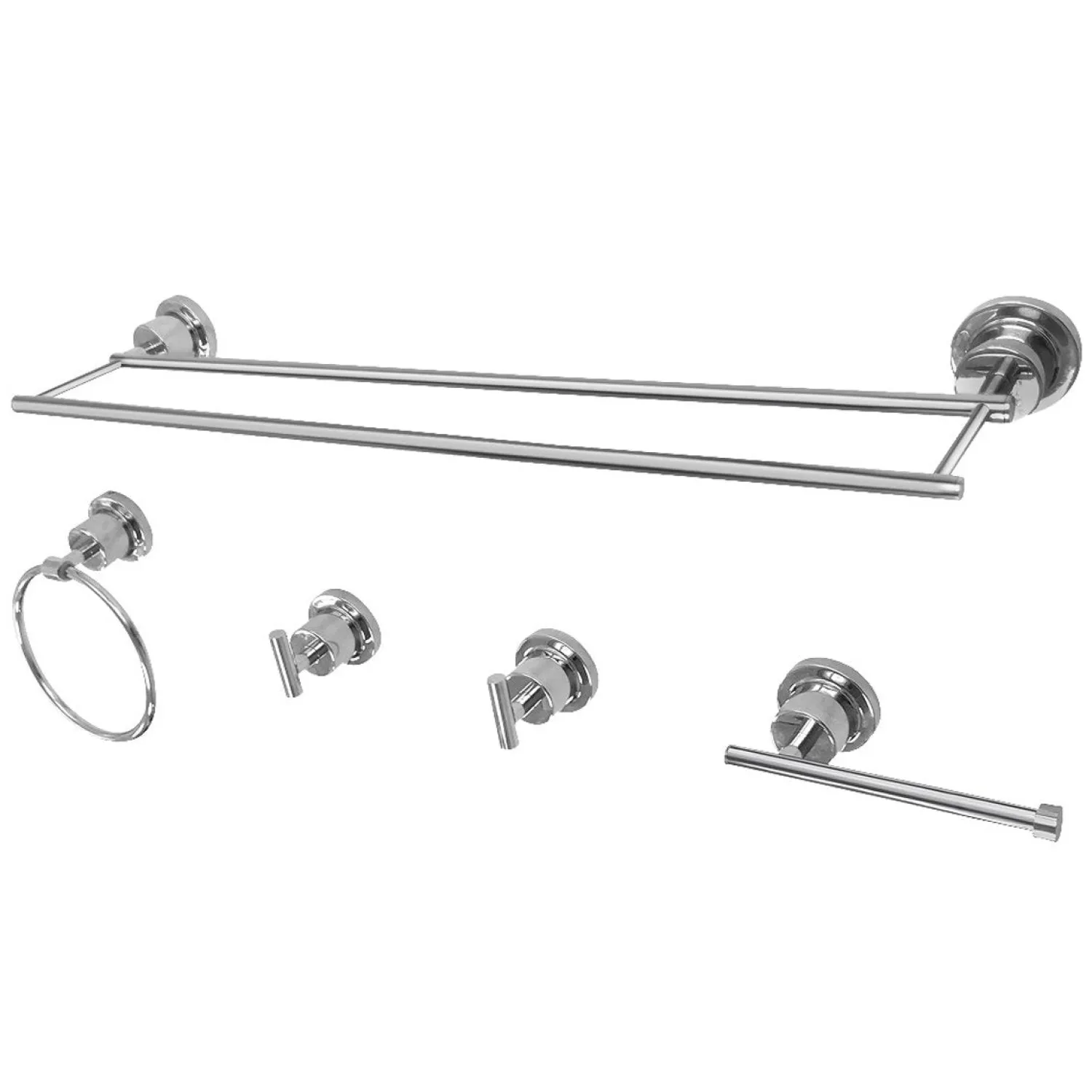 Best Concord 5-Piece 18.88" x 7.13" Bathroom Accessory Set Accessory Packages