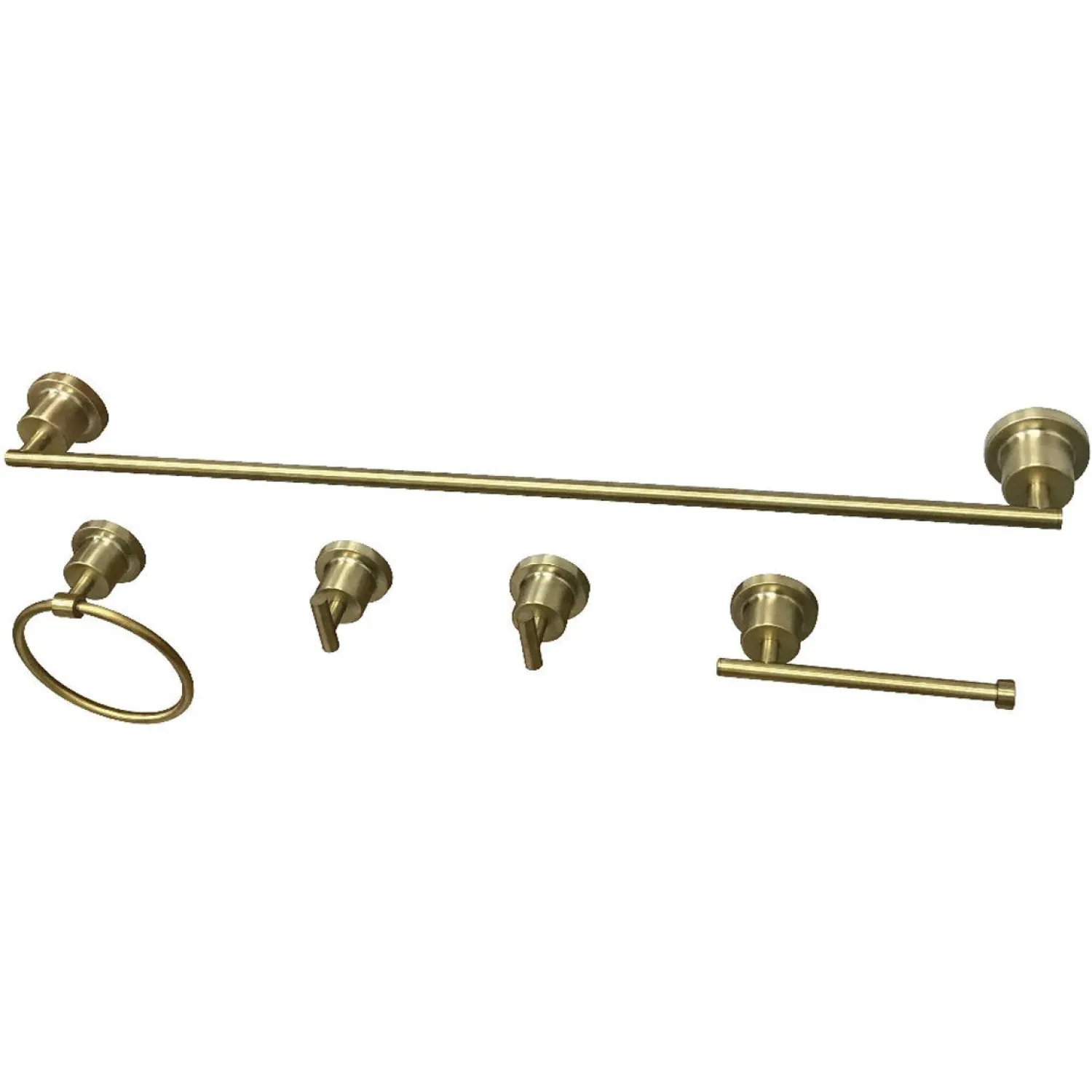 Hot Concord 5-Piece 24.88" x 7.13" Bathroom Accessory Set Accessory Packages