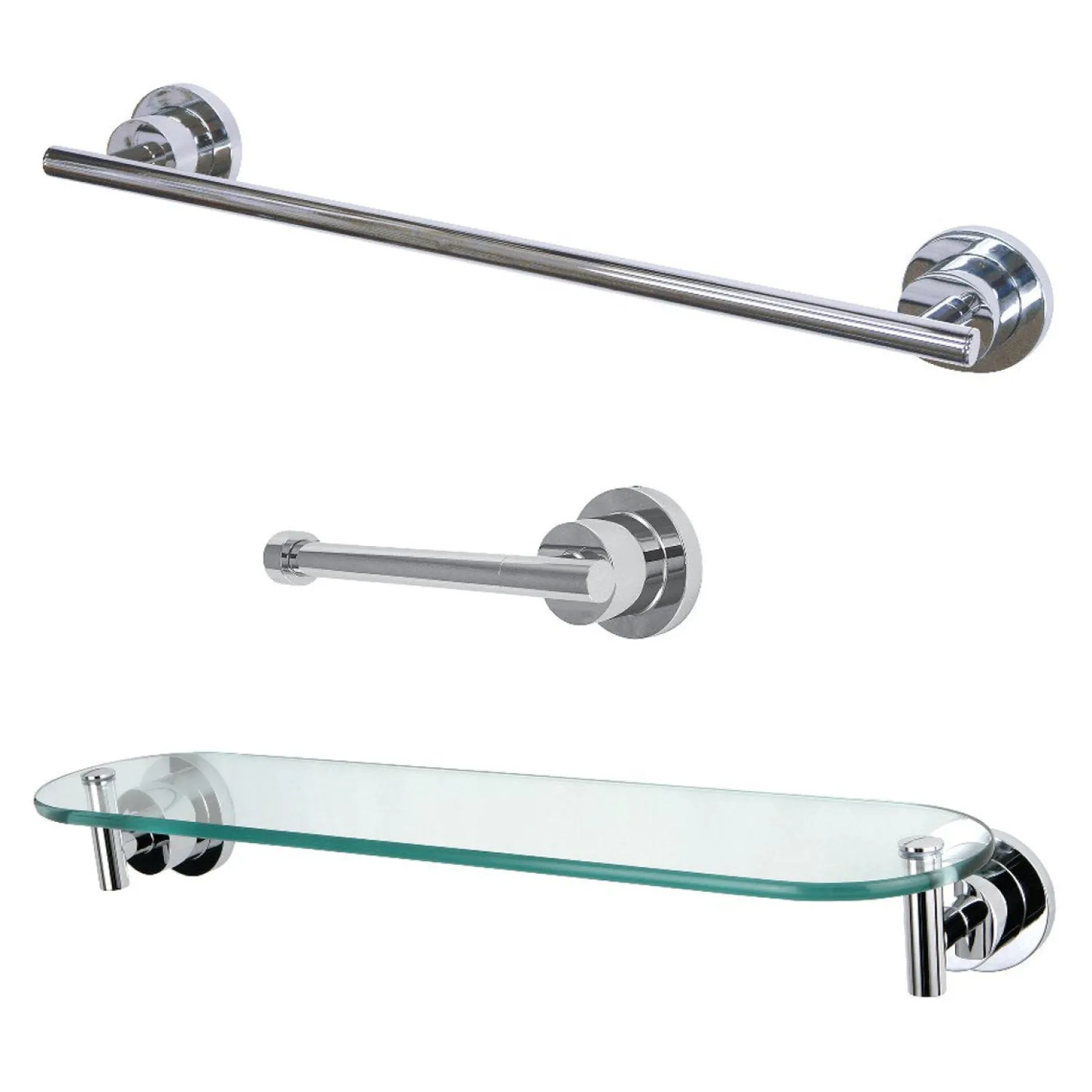 Concord 3-Piece 18" Bathroom Accessories Set Accessory Packages