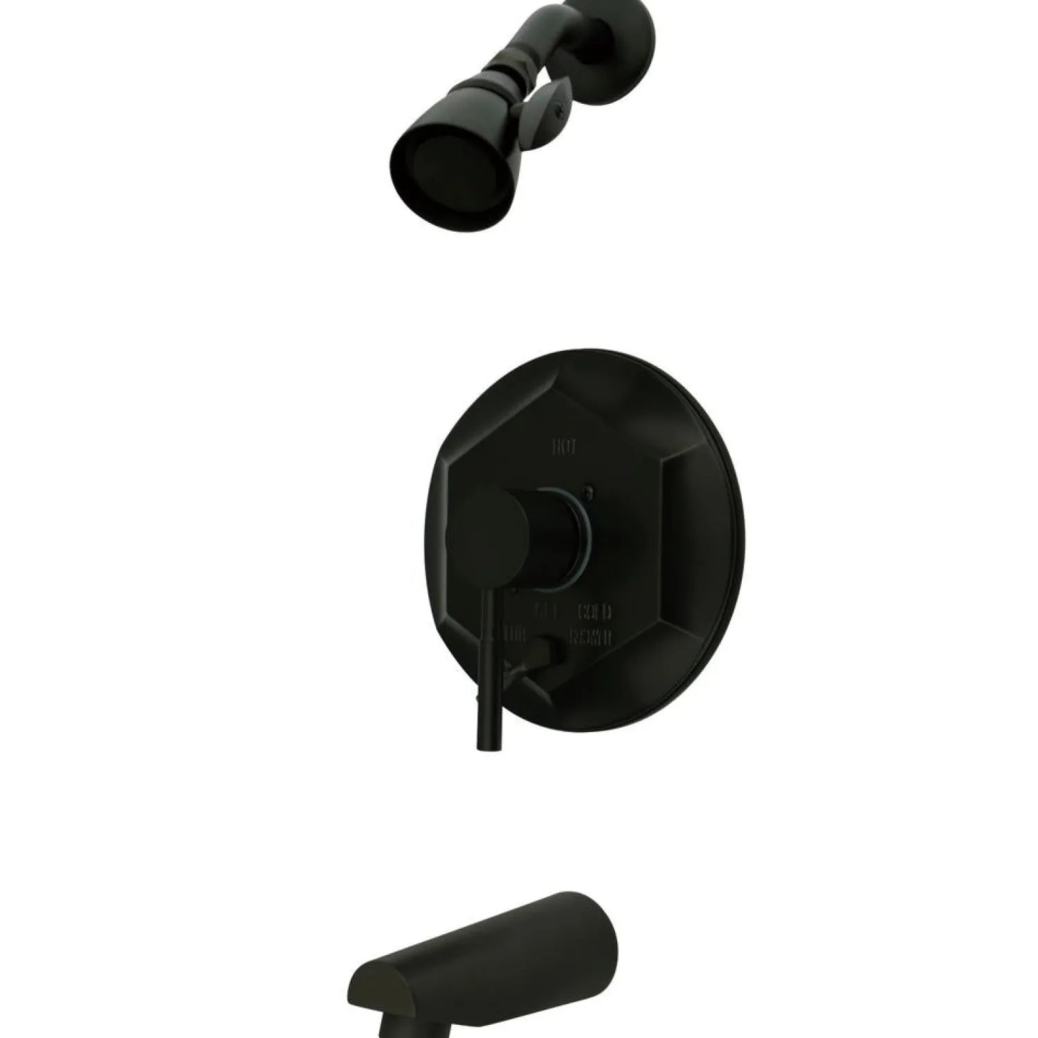 Hot Concord Single Handle Tub and Shower Faucet in Oil Rubbed Bronze Tub & Shower Sets