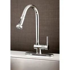 Concord Single Handle Kitchen Faucet with Pull-Down Sprayer Single Hole