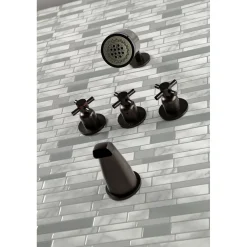 Concord Three Handles Tub and Shower Faucet Tub & Shower Sets|Tub Faucets