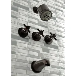 Concord Three Handles Tub and Shower Faucet Tub & Shower Sets|Tub Faucets