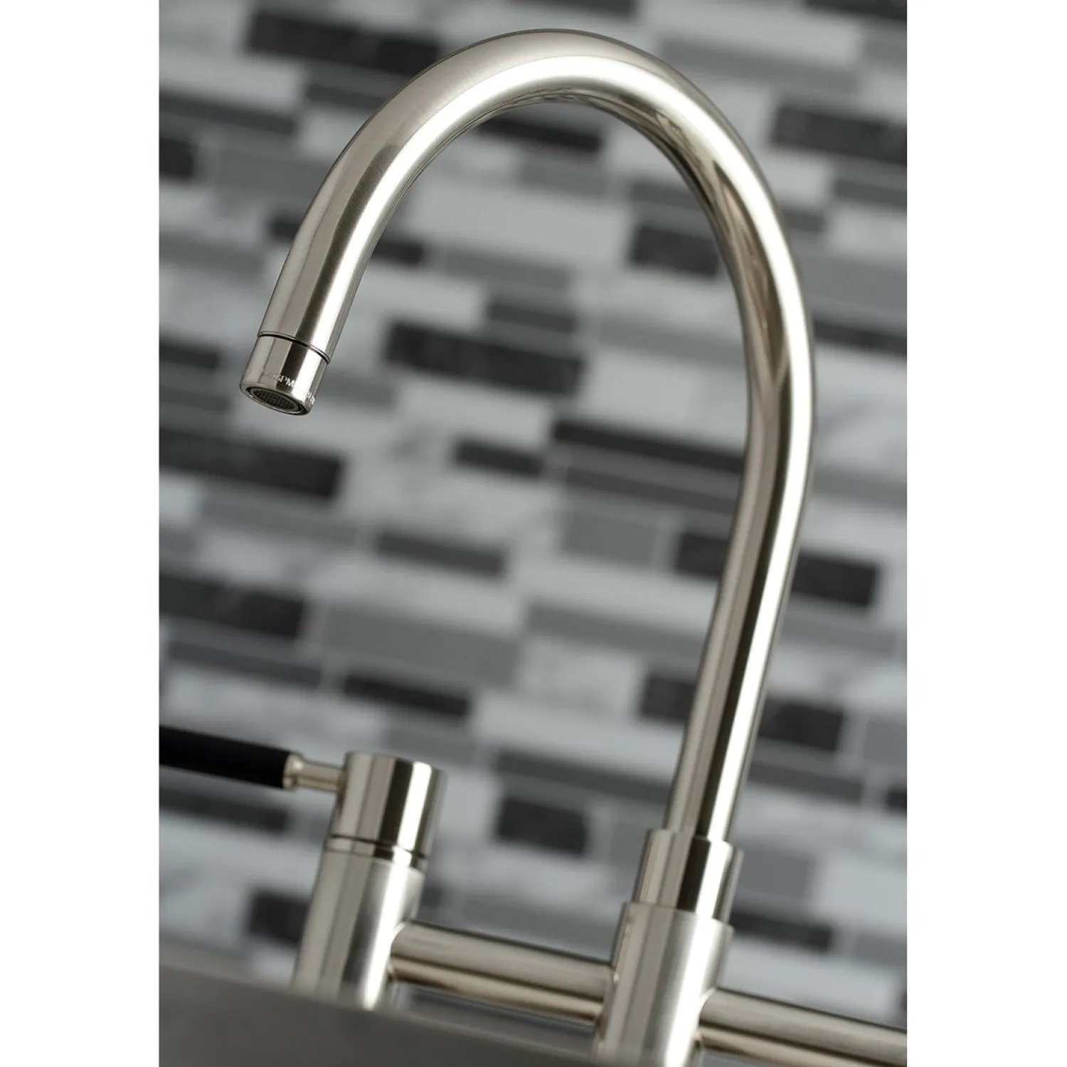 Best Concord Two-Handle Bridge Kitchen Faucet with Brass Side Sprayer Faucets With Side Spray|Bridge Faucets