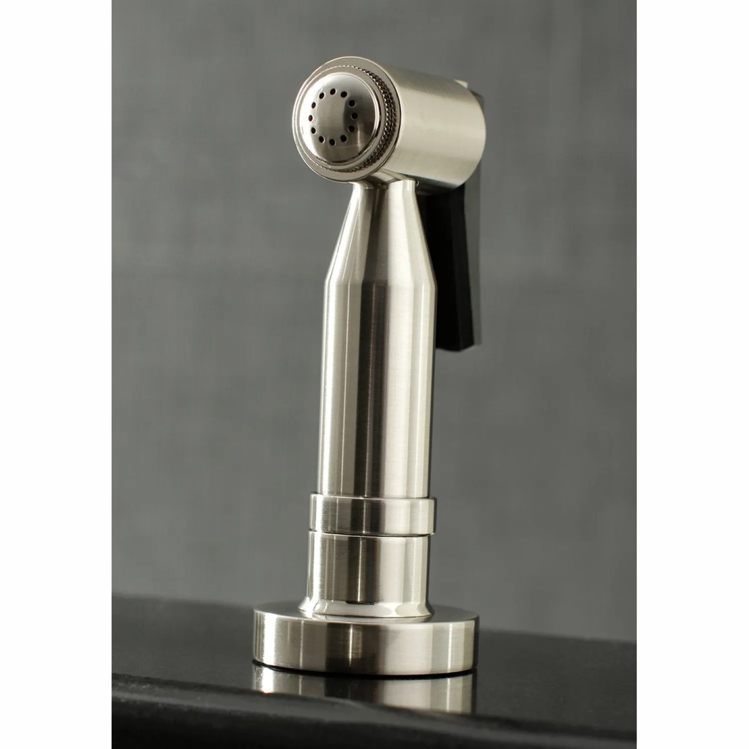 Concord Two-Handle Deck Mount Bridge Kitchen Faucet with Brass Side Sprayer Faucets With Side Spray|Bridge Faucets