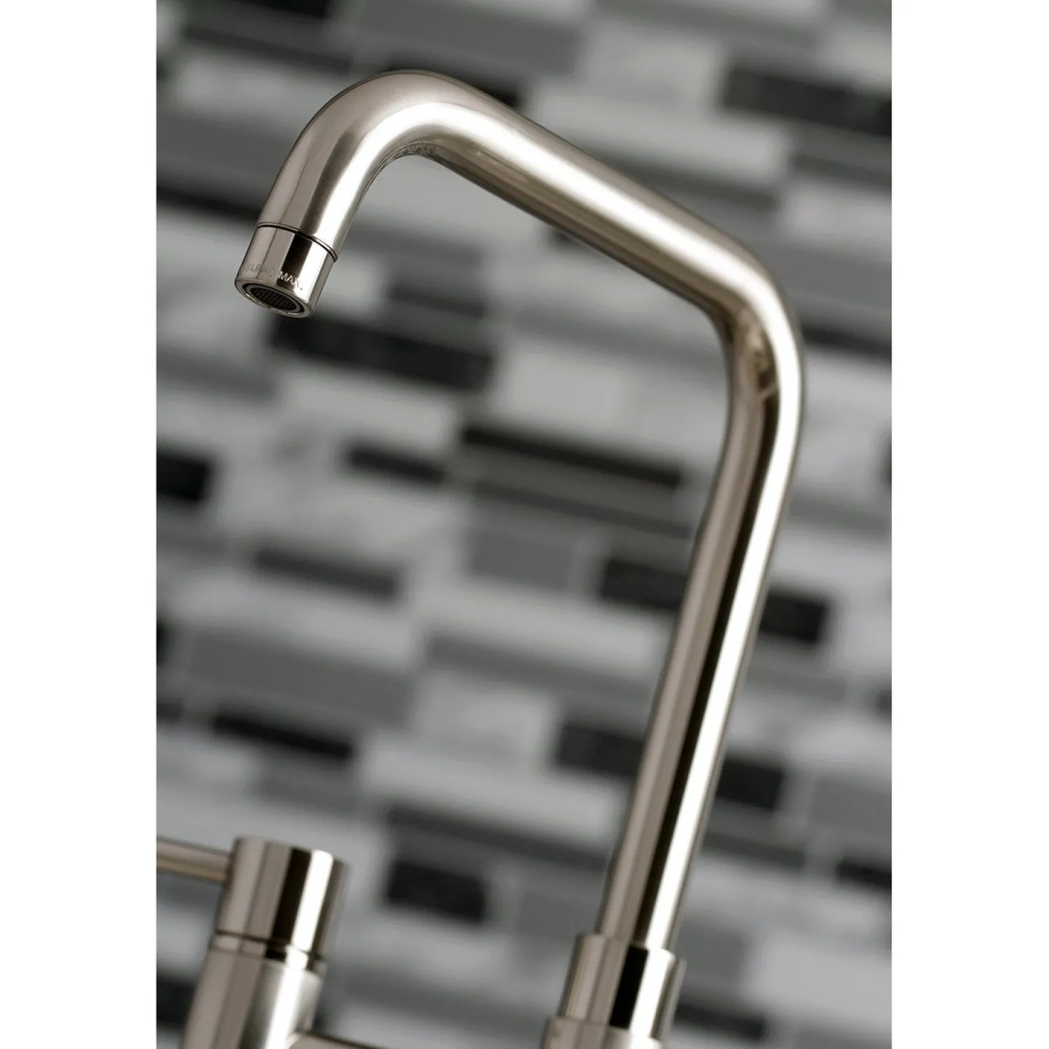 Concord Two-Handle Deck Mount Bridge Kitchen Faucet with Brass Side Sprayer Faucets With Side Spray|Bridge Faucets