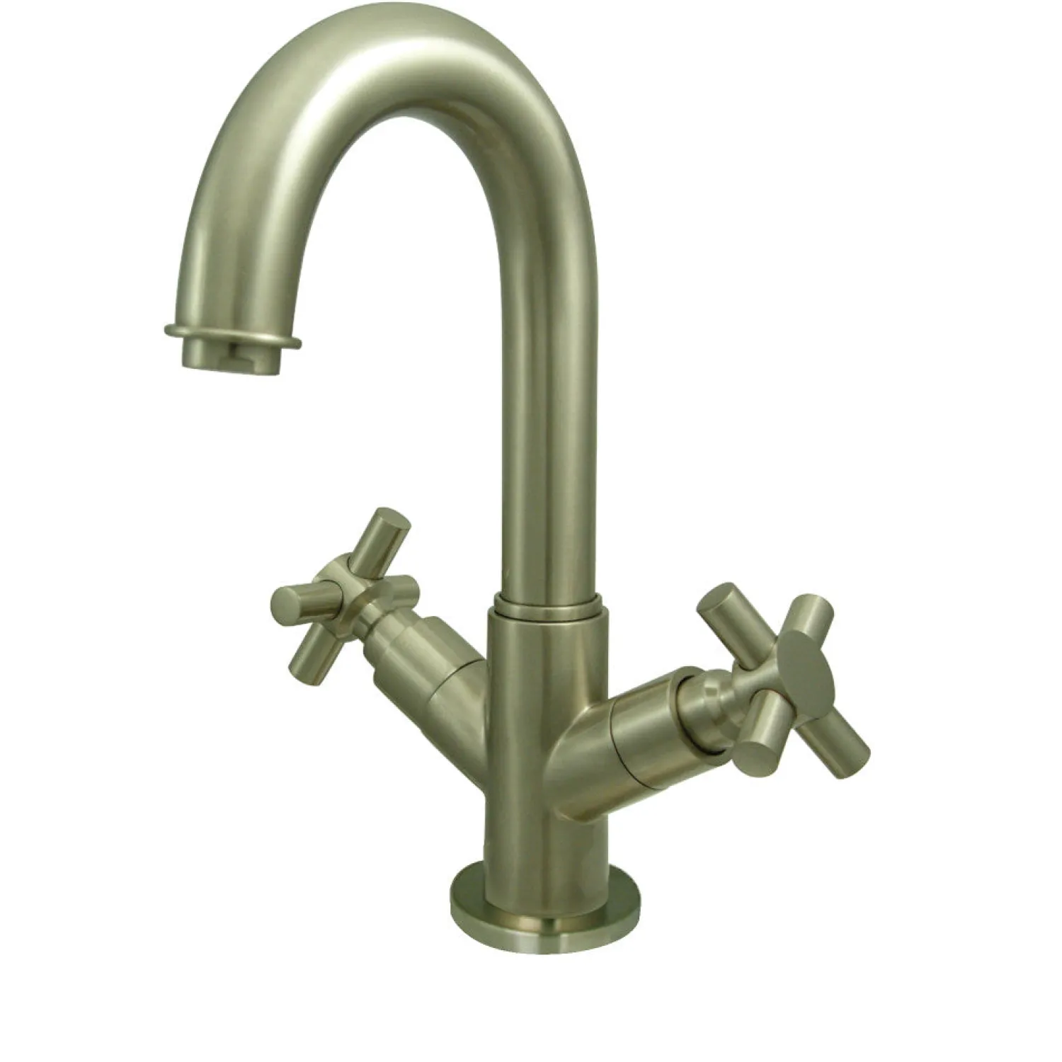New Concord Two Handle 4" Centerset Lavatory Faucet with Push-Up and Optional Deck Plate 4" Center Set