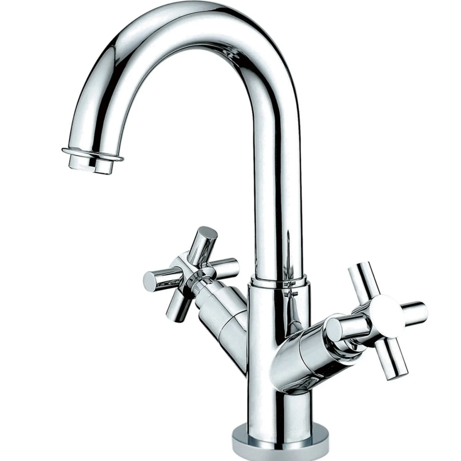 New Concord Two Handle 4" Centerset Lavatory Faucet with Push-Up and Optional Deck Plate 4" Center Set