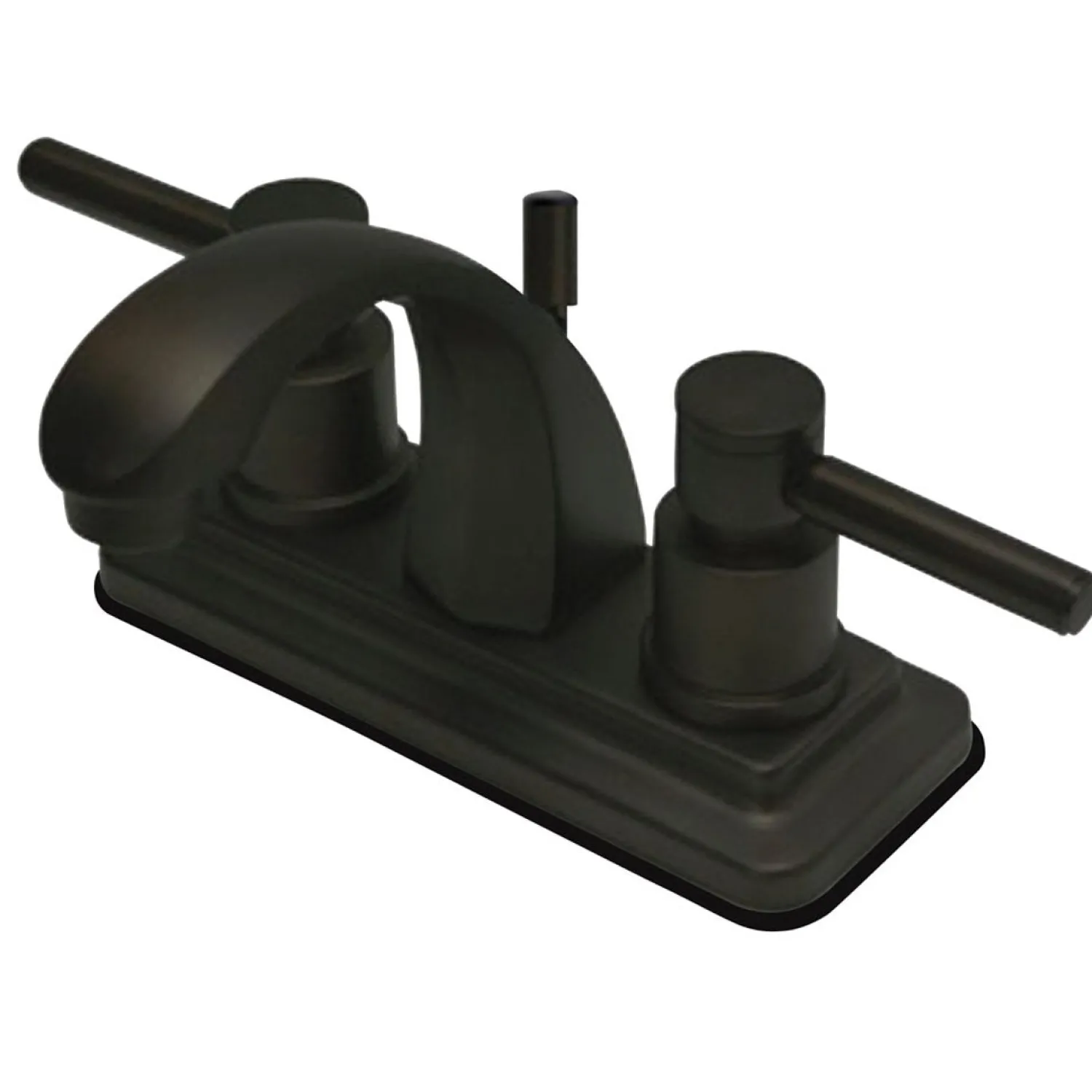 Hot Concord Two Handle 4" Centerset Lavatory Faucet with Brass Pop-up 4" Center Set