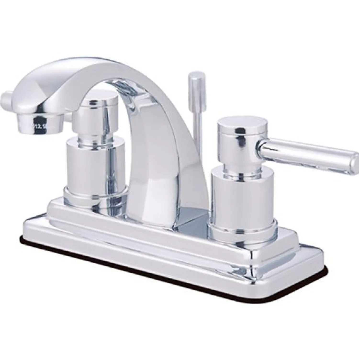 Hot Concord Two Handle 4" Centerset Lavatory Faucet with Brass Pop-up 4" Center Set