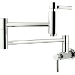 Online Concord Wall Mount Single Hole Pot Filler Kitchen Faucet Wall Mounted Kitchen Faucets|Single Hole