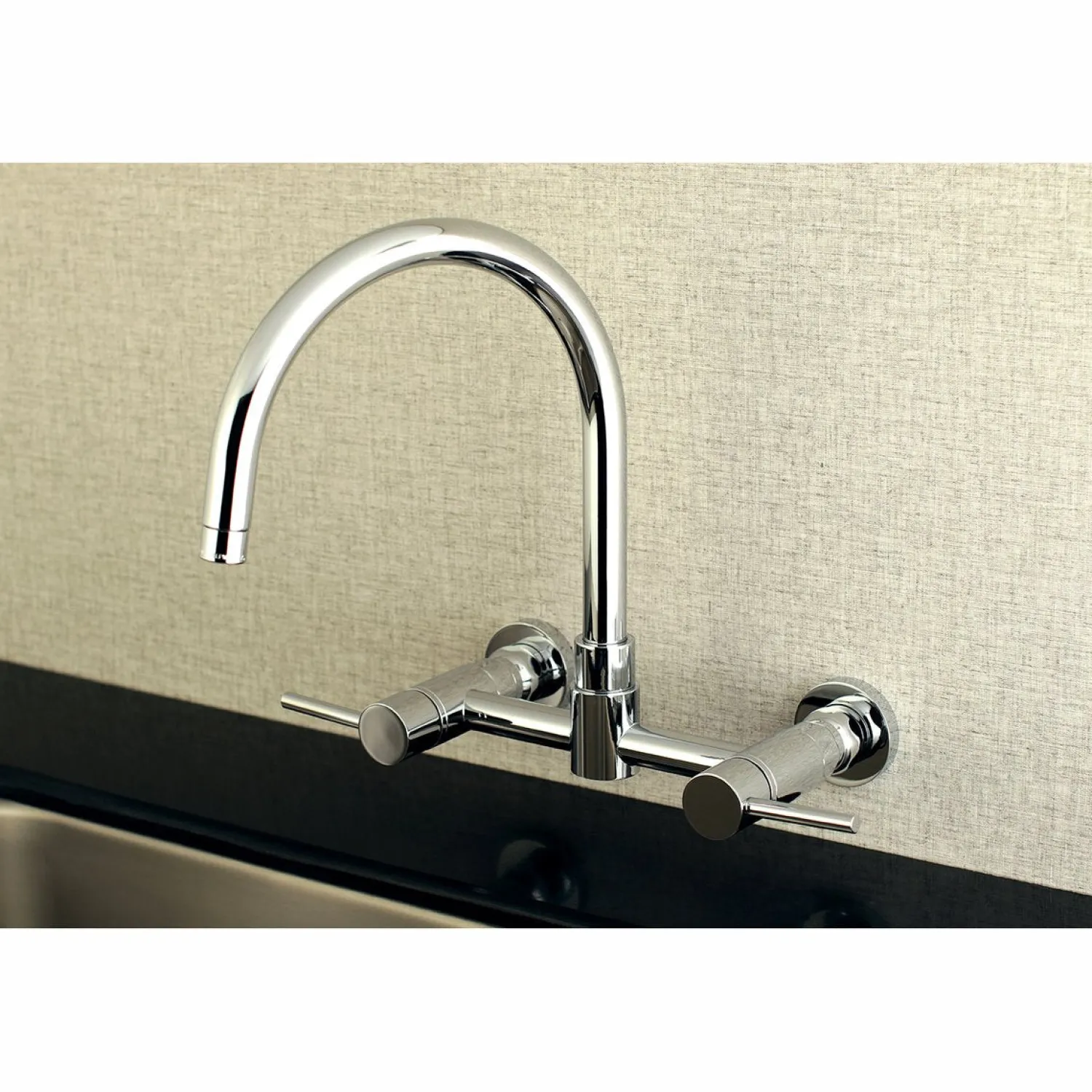 Concord Wall Mount 8-Inch Centerset Kitchen Faucet Wall Mounted Kitchen Faucets