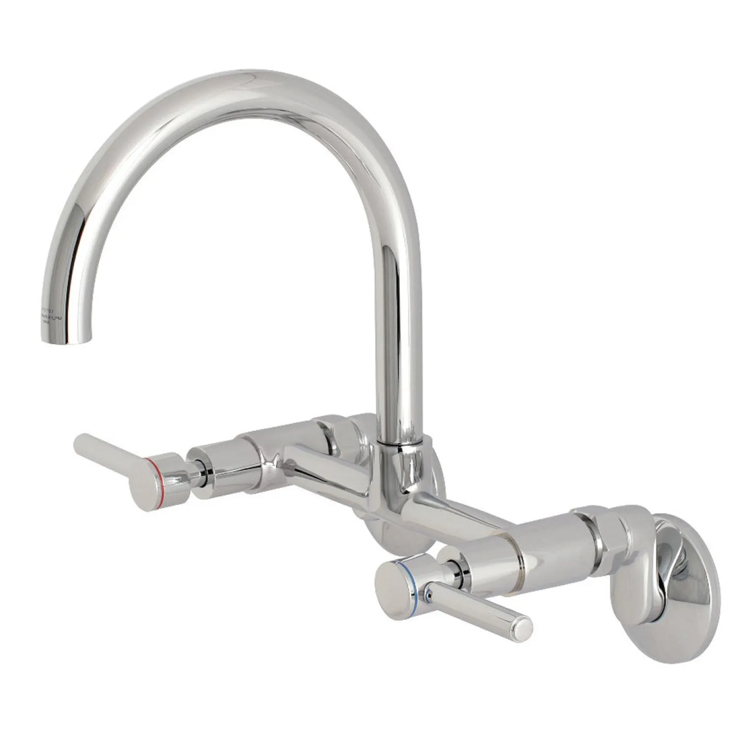 Sale Concord Wall Mount 2-Hole 8-Inch Adjustable Center Kitchen Faucet Wall Mounted Kitchen Faucets
