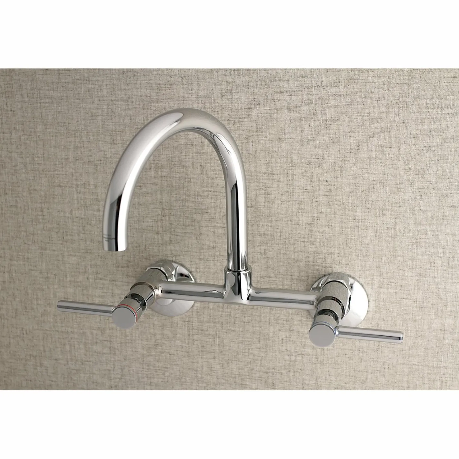 Sale Concord Wall Mount 2-Hole 8-Inch Adjustable Center Kitchen Faucet Wall Mounted Kitchen Faucets