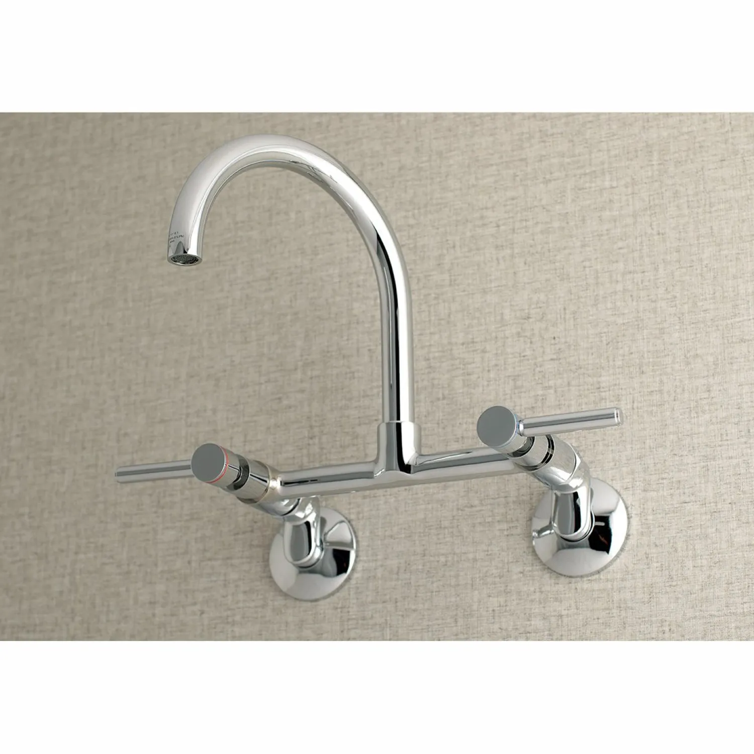 Sale Concord Wall Mount 2-Hole 8-Inch Adjustable Center Kitchen Faucet Wall Mounted Kitchen Faucets