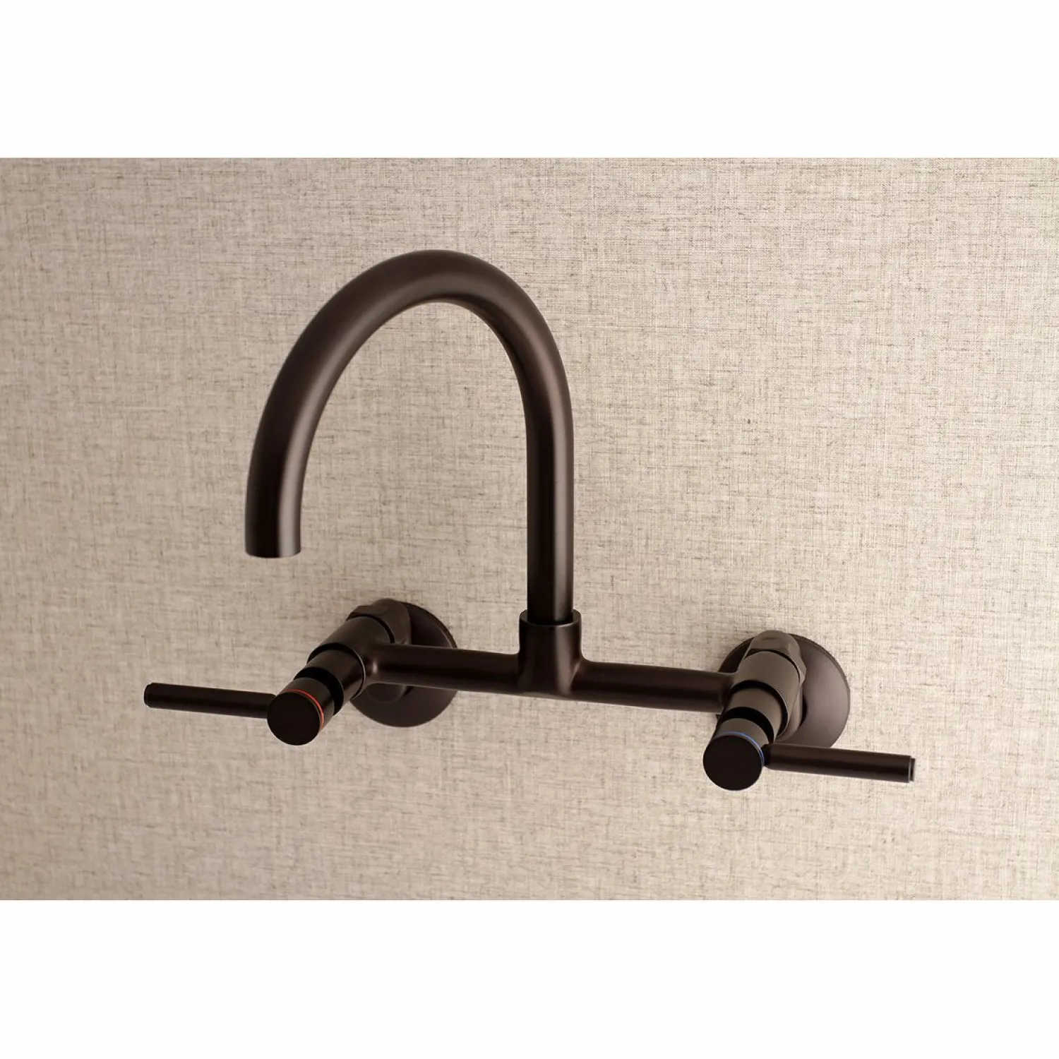 Sale Concord Wall Mount 2-Hole 8-Inch Adjustable Center Kitchen Faucet Wall Mounted Kitchen Faucets