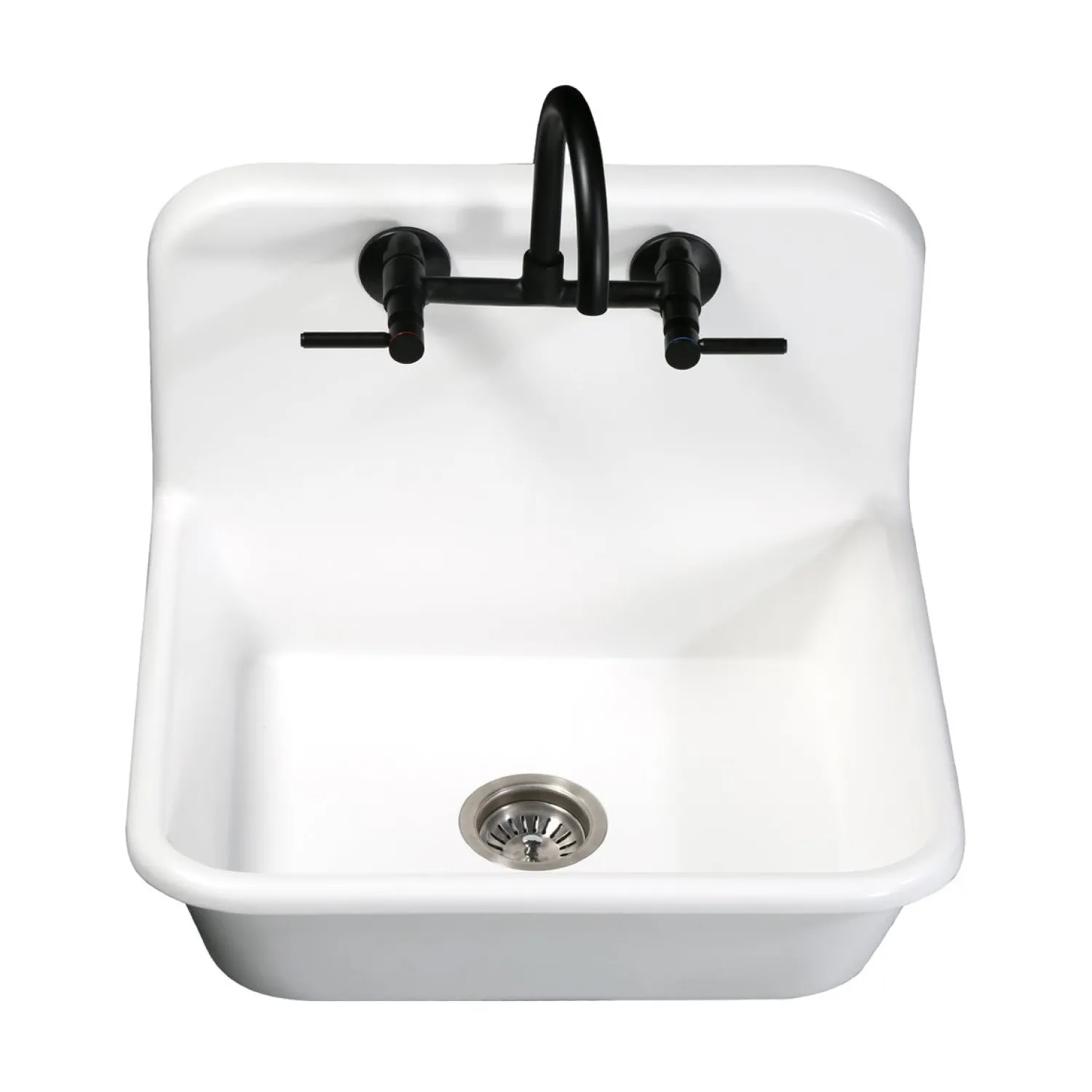 Sale Concord Wall Mount 2-Hole 8-Inch Adjustable Center Kitchen Faucet Wall Mounted Kitchen Faucets