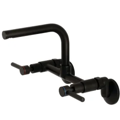 Outlet Concord Wall Mount 8-Inch Adjustable Center Kitchen Faucet Wall Mounted Kitchen Faucets