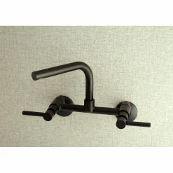 Outlet Concord Wall Mount 8-Inch Adjustable Center Kitchen Faucet Wall Mounted Kitchen Faucets