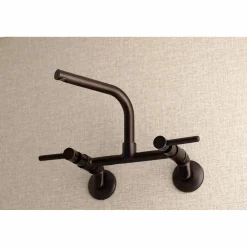 Outlet Concord Wall Mount 8-Inch Adjustable Center Kitchen Faucet Wall Mounted Kitchen Faucets