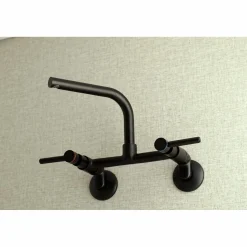 Outlet Concord Wall Mount 8-Inch Adjustable Center Kitchen Faucet Wall Mounted Kitchen Faucets