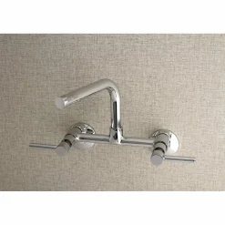 Outlet Concord Wall Mount 8-Inch Adjustable Center Kitchen Faucet Wall Mounted Kitchen Faucets