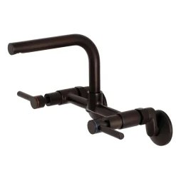 Outlet Concord Wall Mount 8-Inch Adjustable Center Kitchen Faucet Wall Mounted Kitchen Faucets